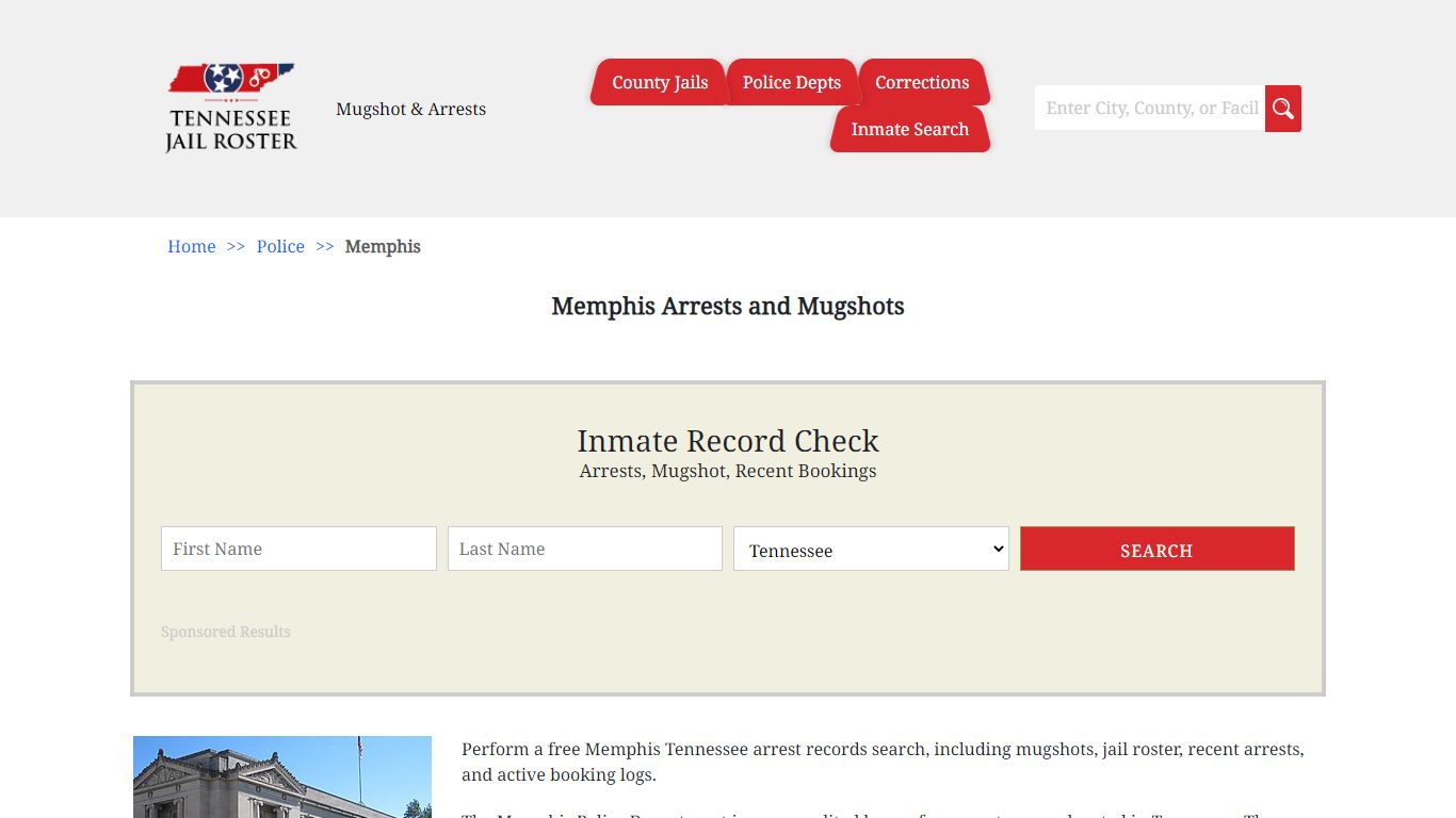 Memphis Arrests and Mugshots | Jail Roster Search