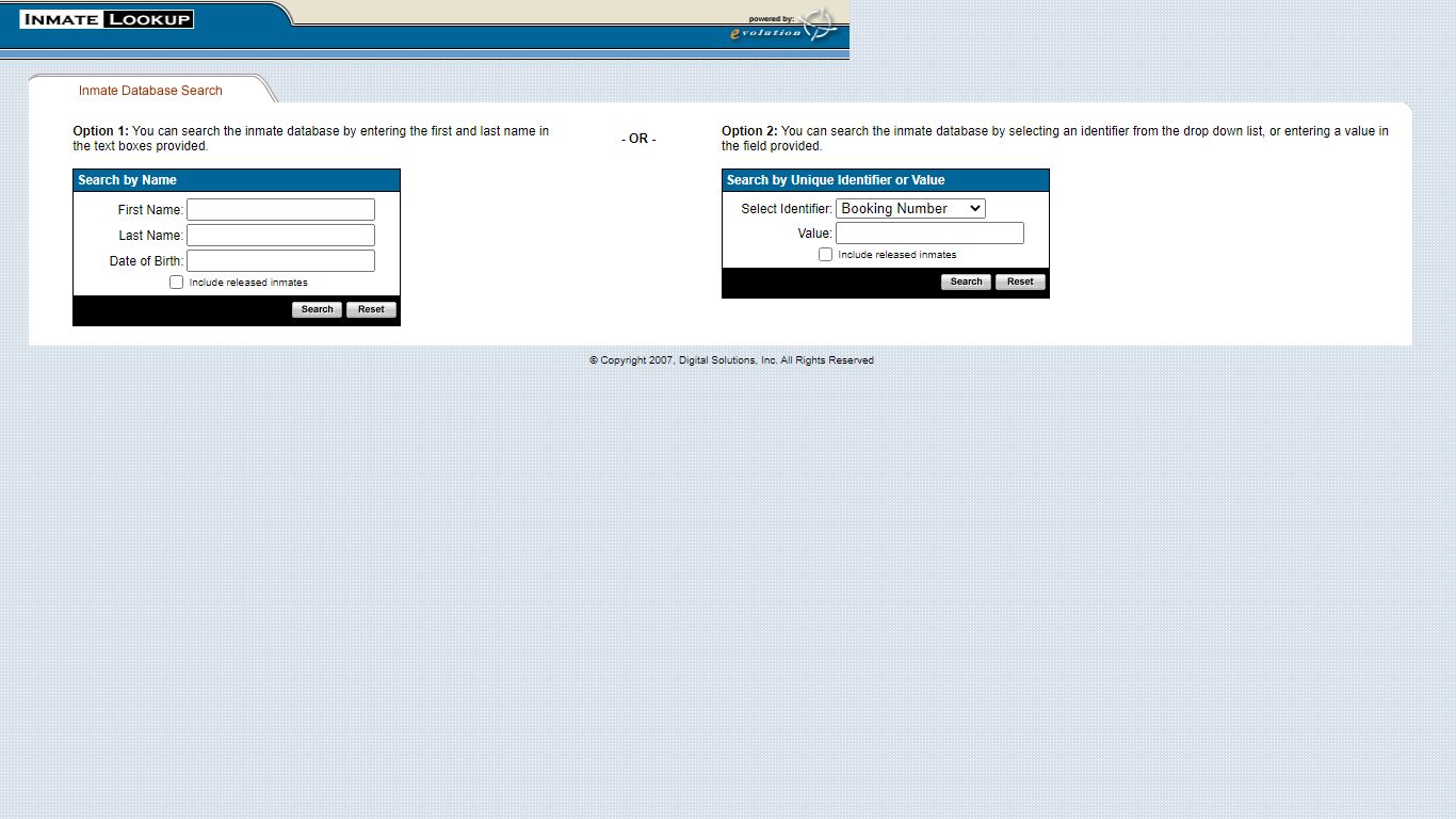 Inmate Lookup Tool - Shelby County, Tennessee